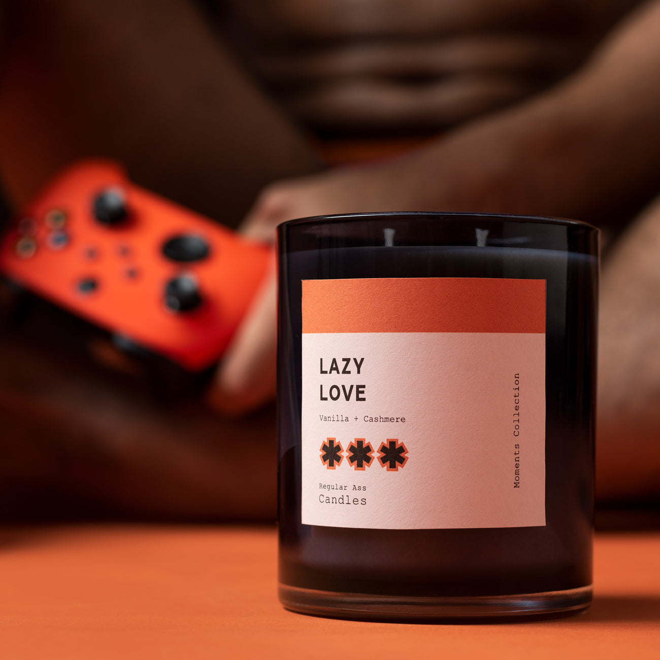 Regular Ass Candles - Lazy Love, Pear + Cashmere 11oz Luxury Candle: Clear