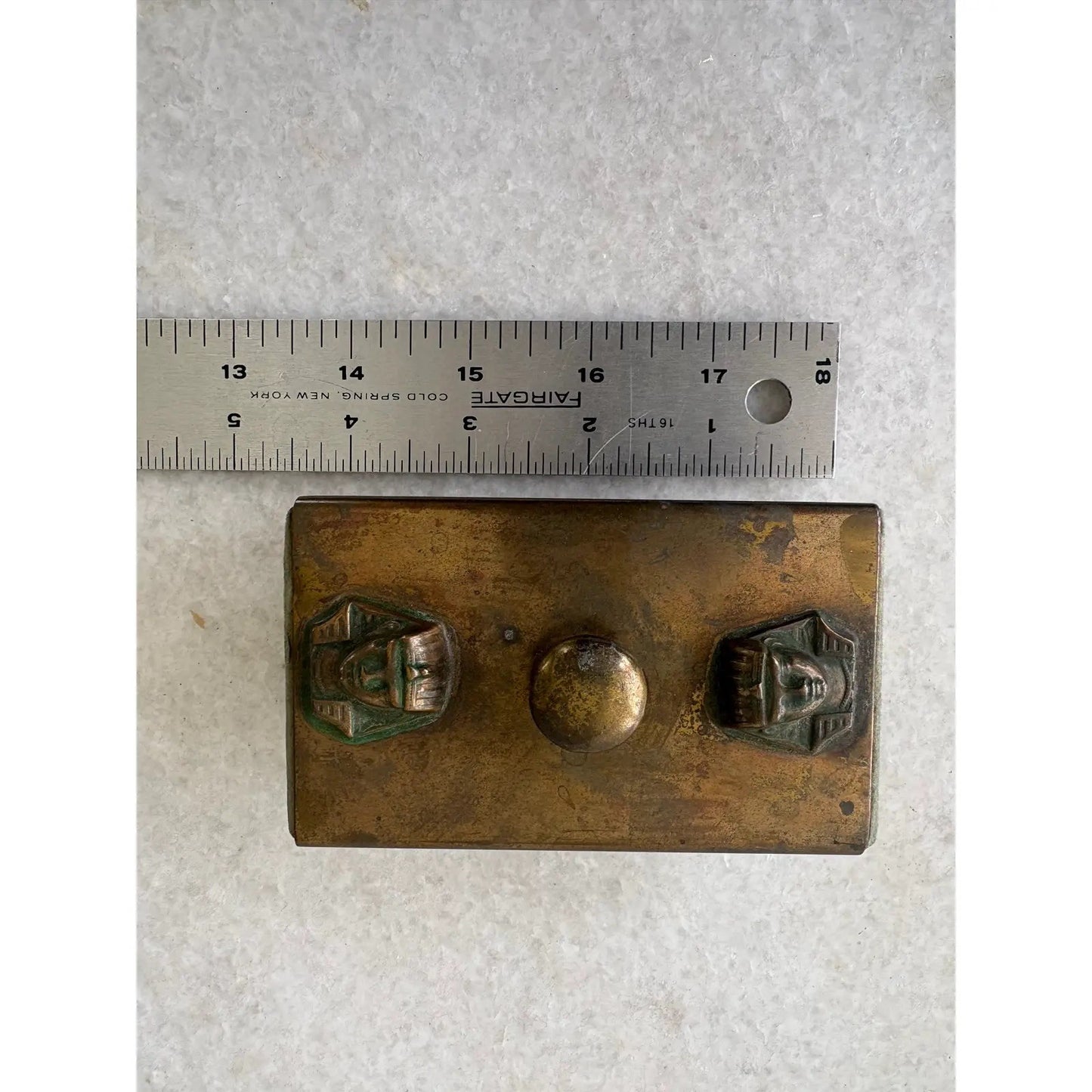 Art Deco Egyptian Revival Bronze Blotter