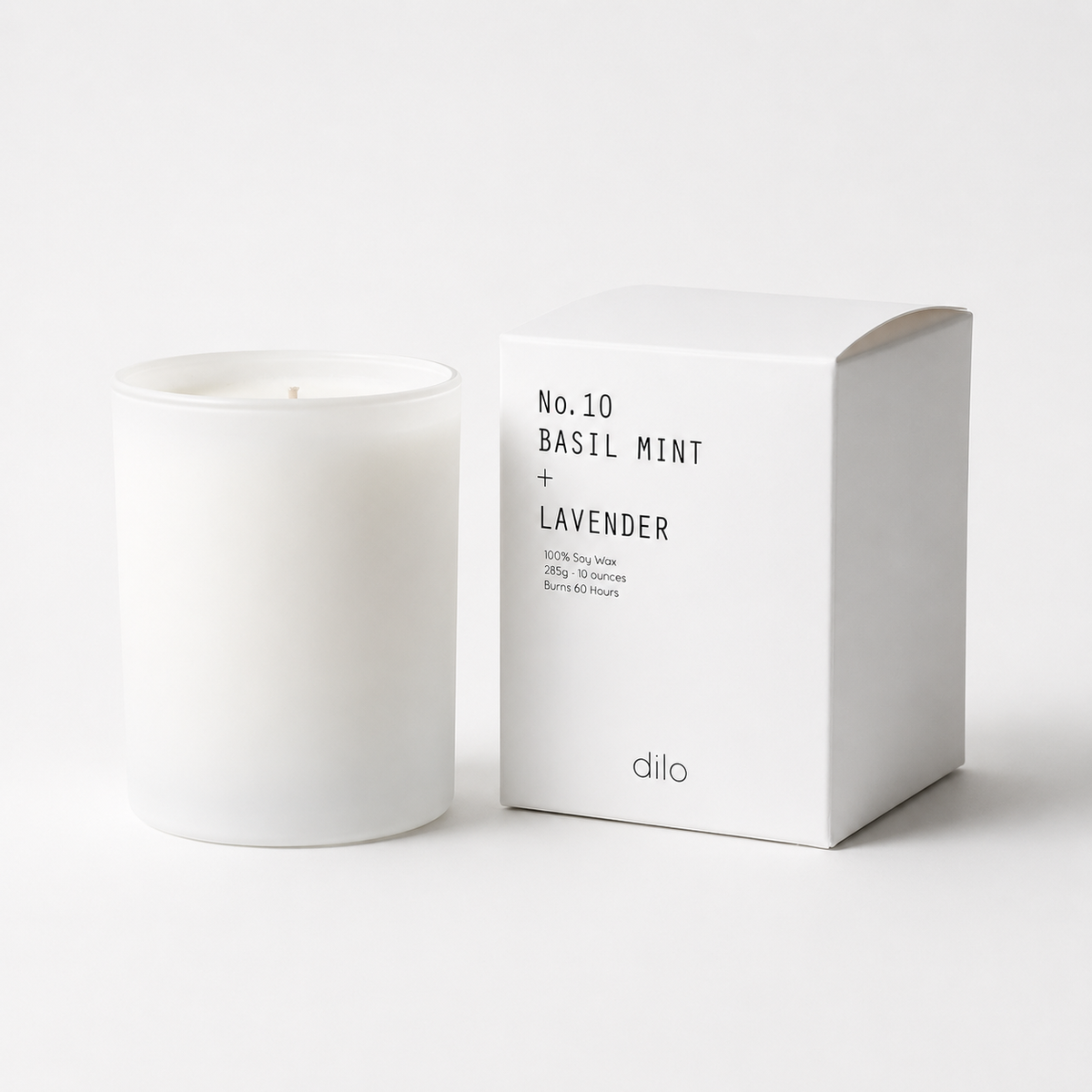 dilo - No. 10 Basil Mint + Lavender Candle
