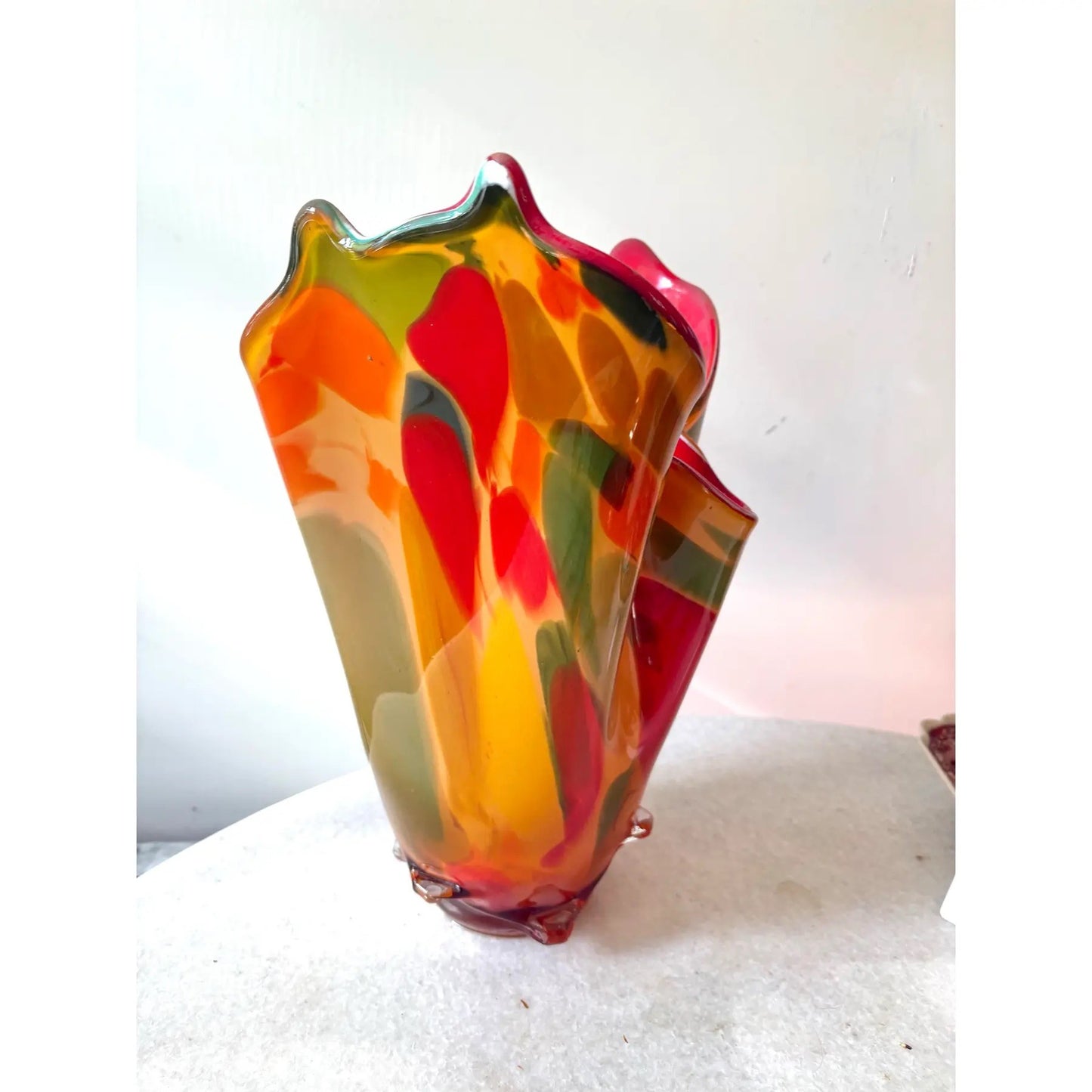 Mid-Century Modern Color, Colorful Murano Art Glass Sculpture