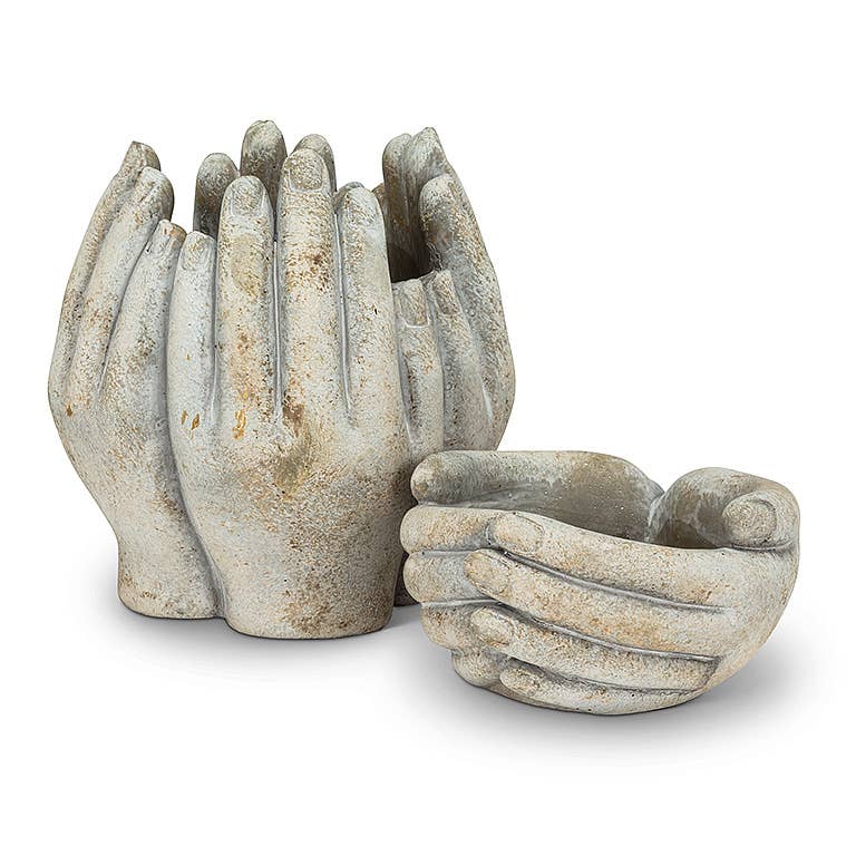 Abbott - Cupping Hands Planter-5.5" W