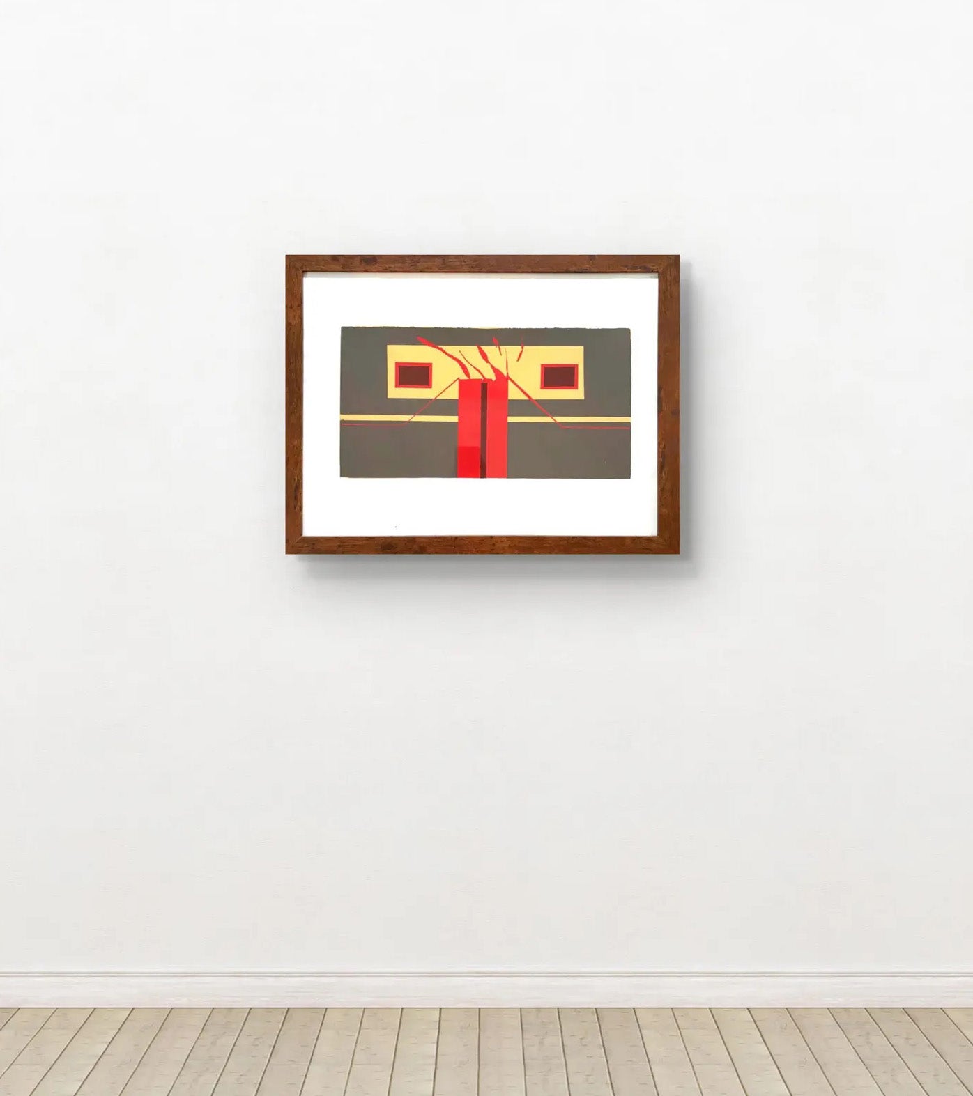 Barbara Beck 1971 Screenprint, 26 x 20 Inches, Framed, Unsigned