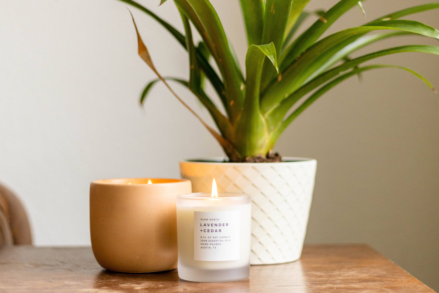 Slow North - Lavender + Cedar Candle - 100% Essential Oils