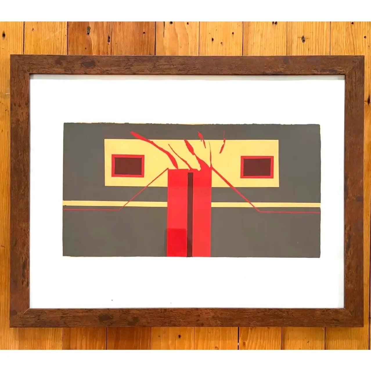 Barbara Beck 1971 Screenprint, 26 x 20 Inches, Framed, Unsigned