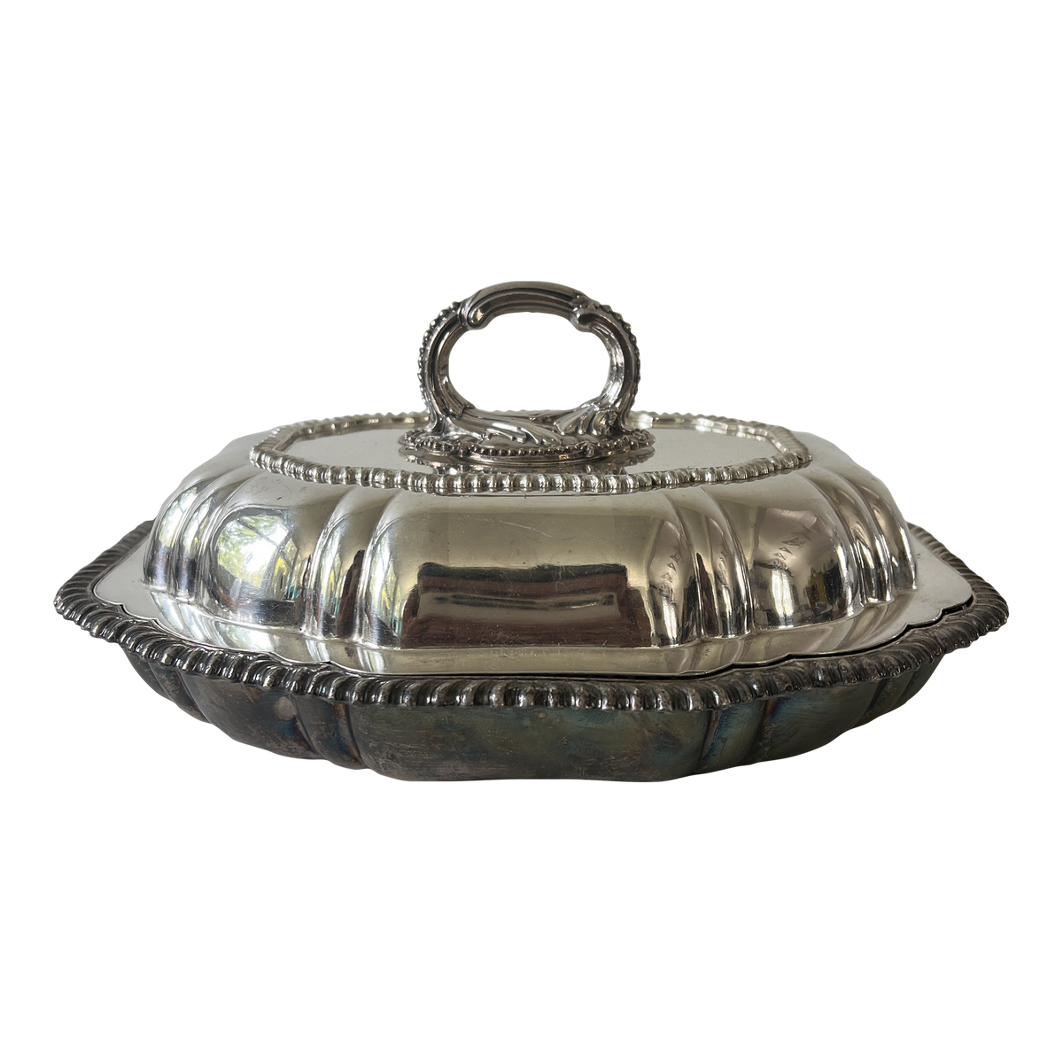 Vintage Silverplated Serving Dish With Lid-2 Pieces
