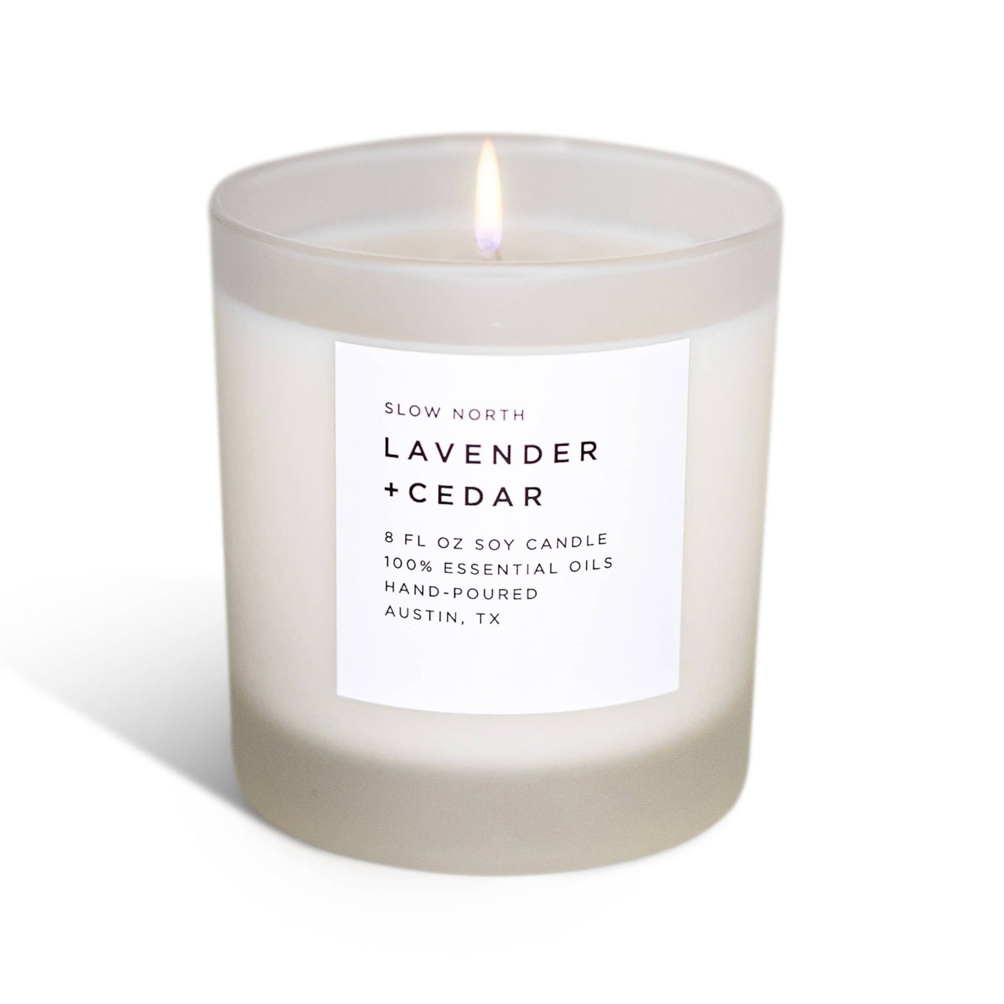 Slow North - Lavender + Cedar Candle - 100% Essential Oils
