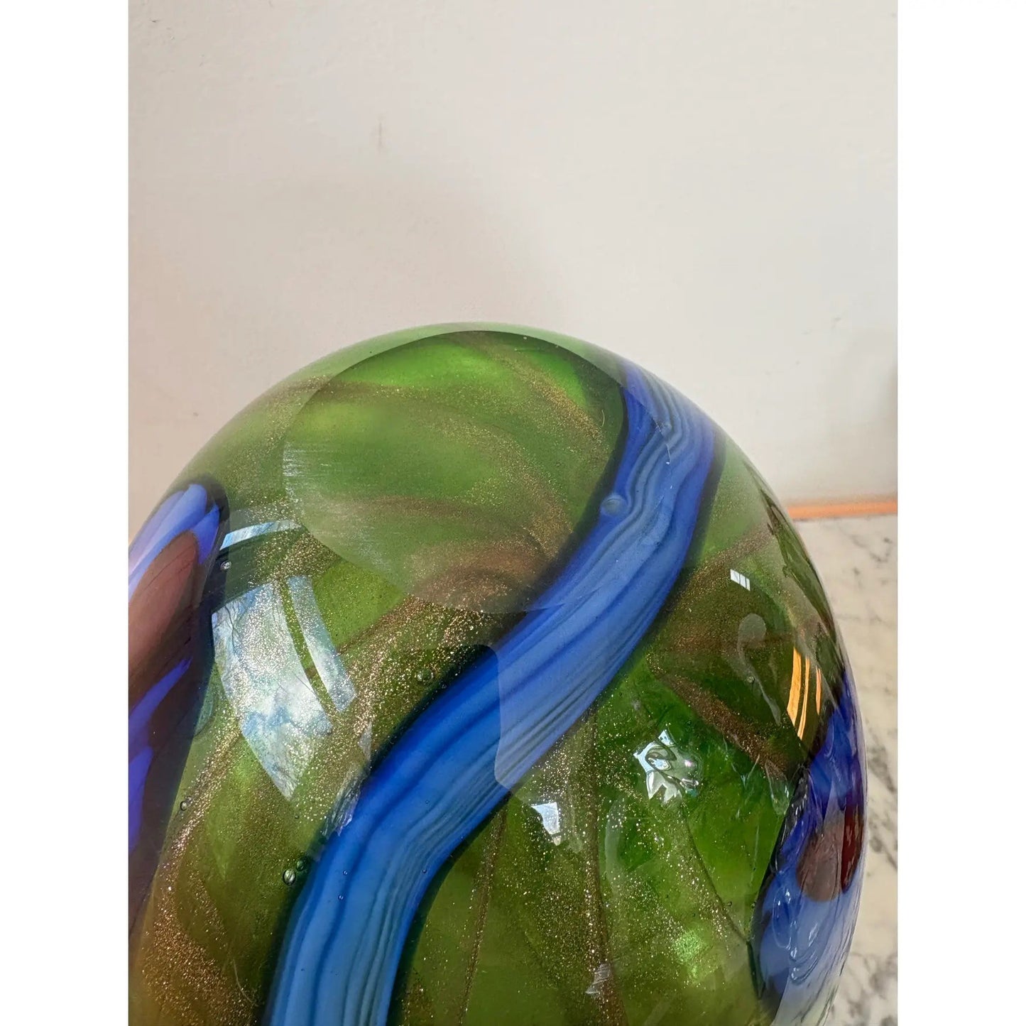 Vintage Art Glass Large Vase