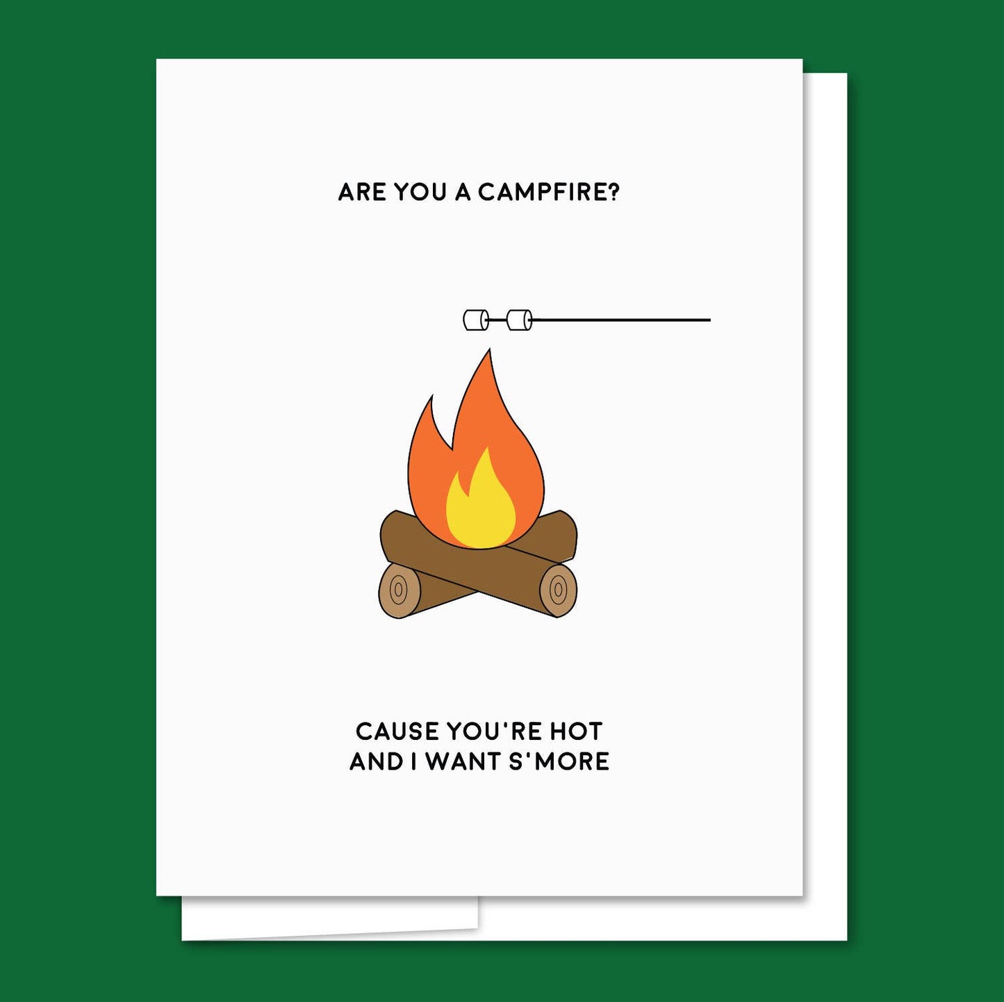 AQBF - Campfire - Letterpress Funny Love Card