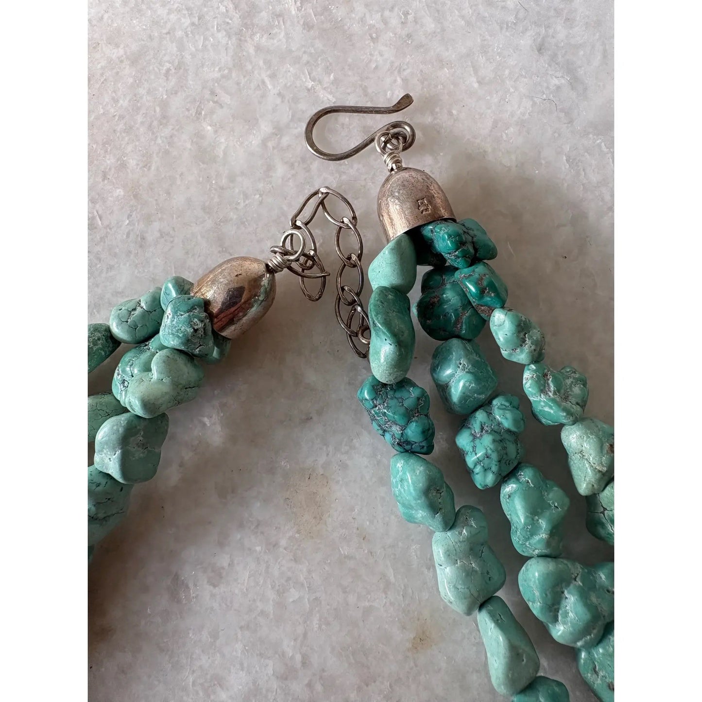 Vintage Jay King Chunky Multi Strand, Turquoise Necklace