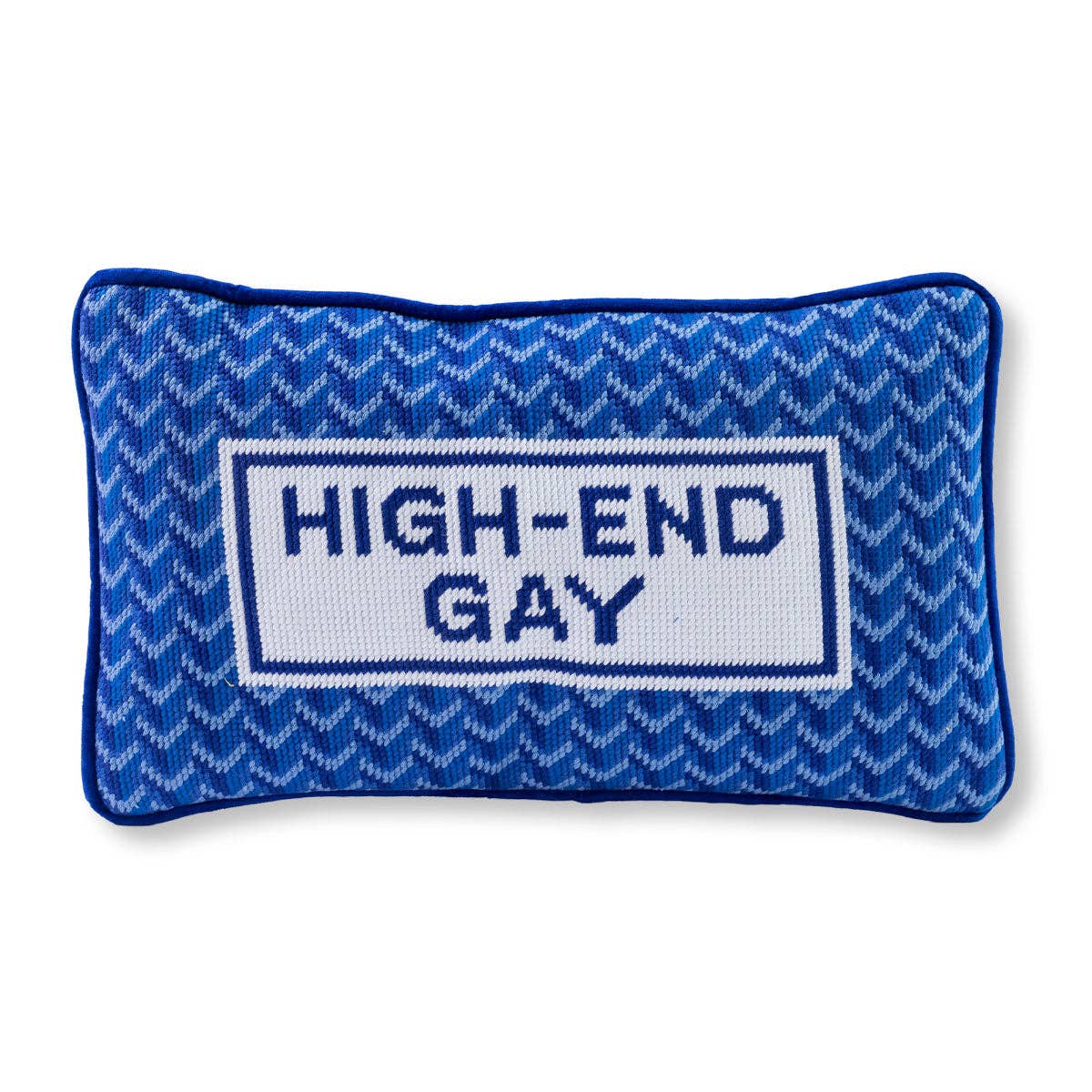 Furbish Studio - High End Gay Needlepoint Pillow