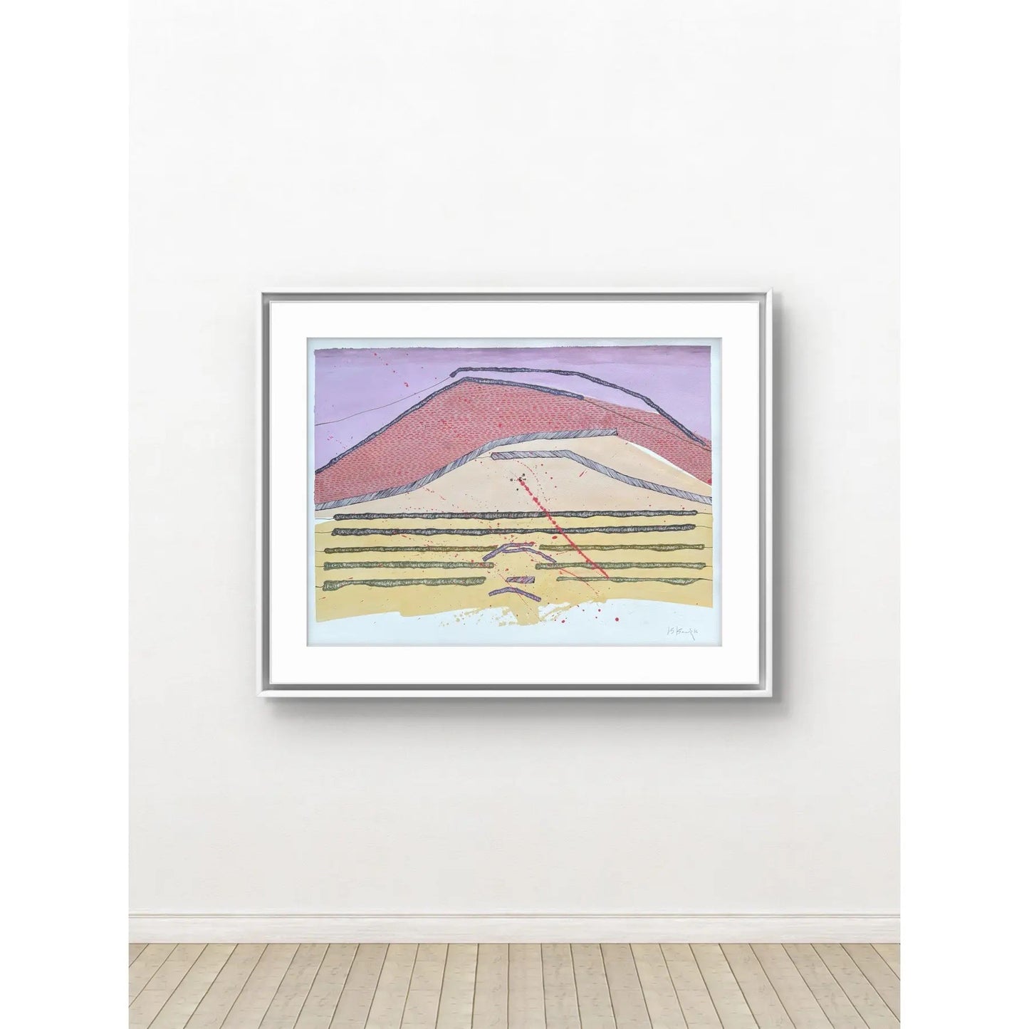 Barbara Beck 2006 Abstract Watercolor Painting on Paper - Signed/Dated