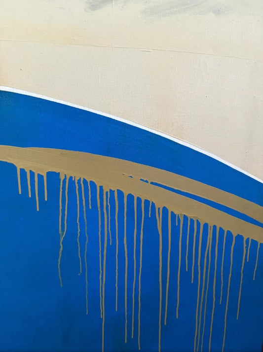 Barbara Beck 1960s Abstract Oil Painting on Canvas
