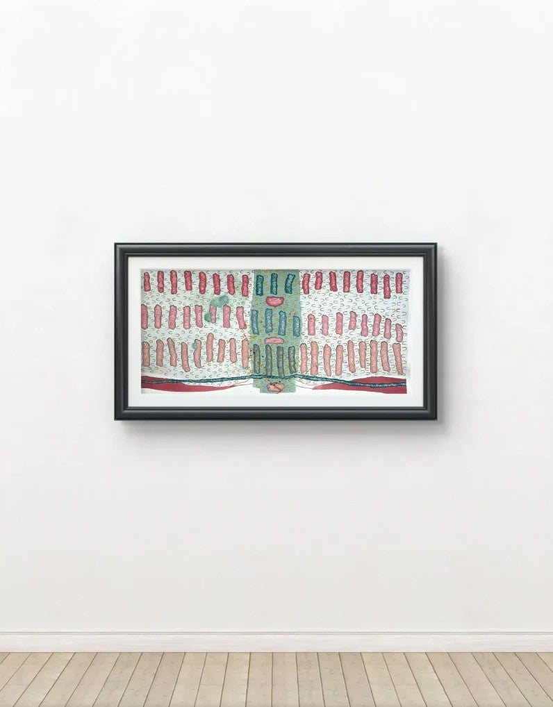 Barbara Beck 2006 Abstract Watercolor Painting on Paper