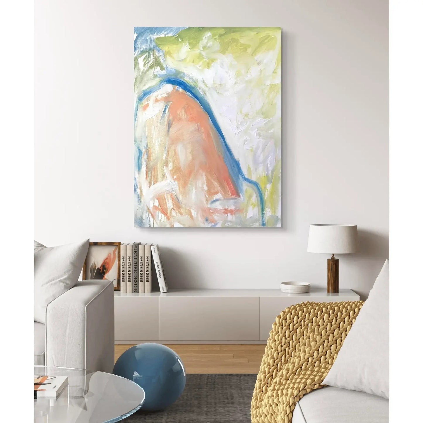 Matthew Izzo Oil Painting on Canvas, Titled Waterfall