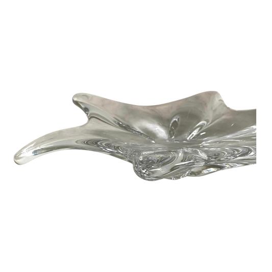 MCM Baccarat Crystal Star Bowl, Table Center Piece, Mid-Century