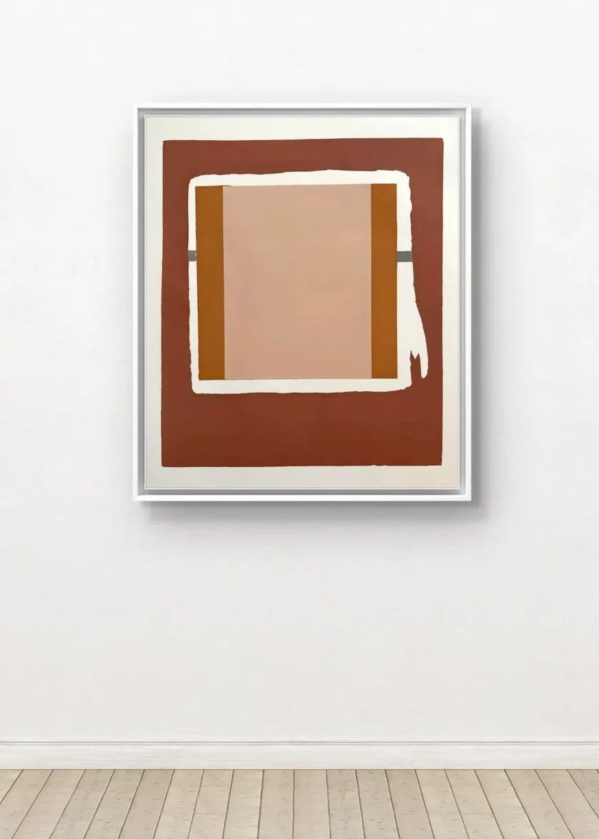Barbara Beck 1971 Mid Century Modern Screen Print on Paper - Authorized