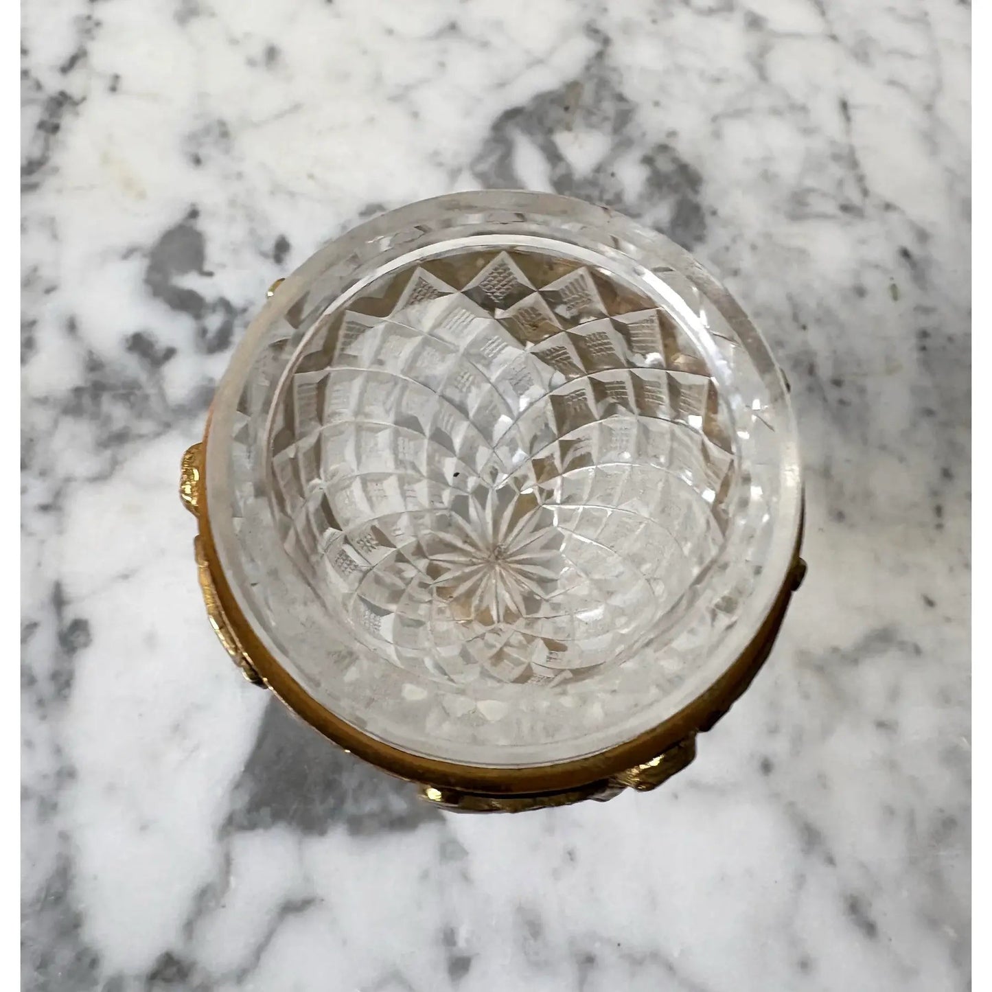 Antique, French Crystal and Gilt Bronze Vase