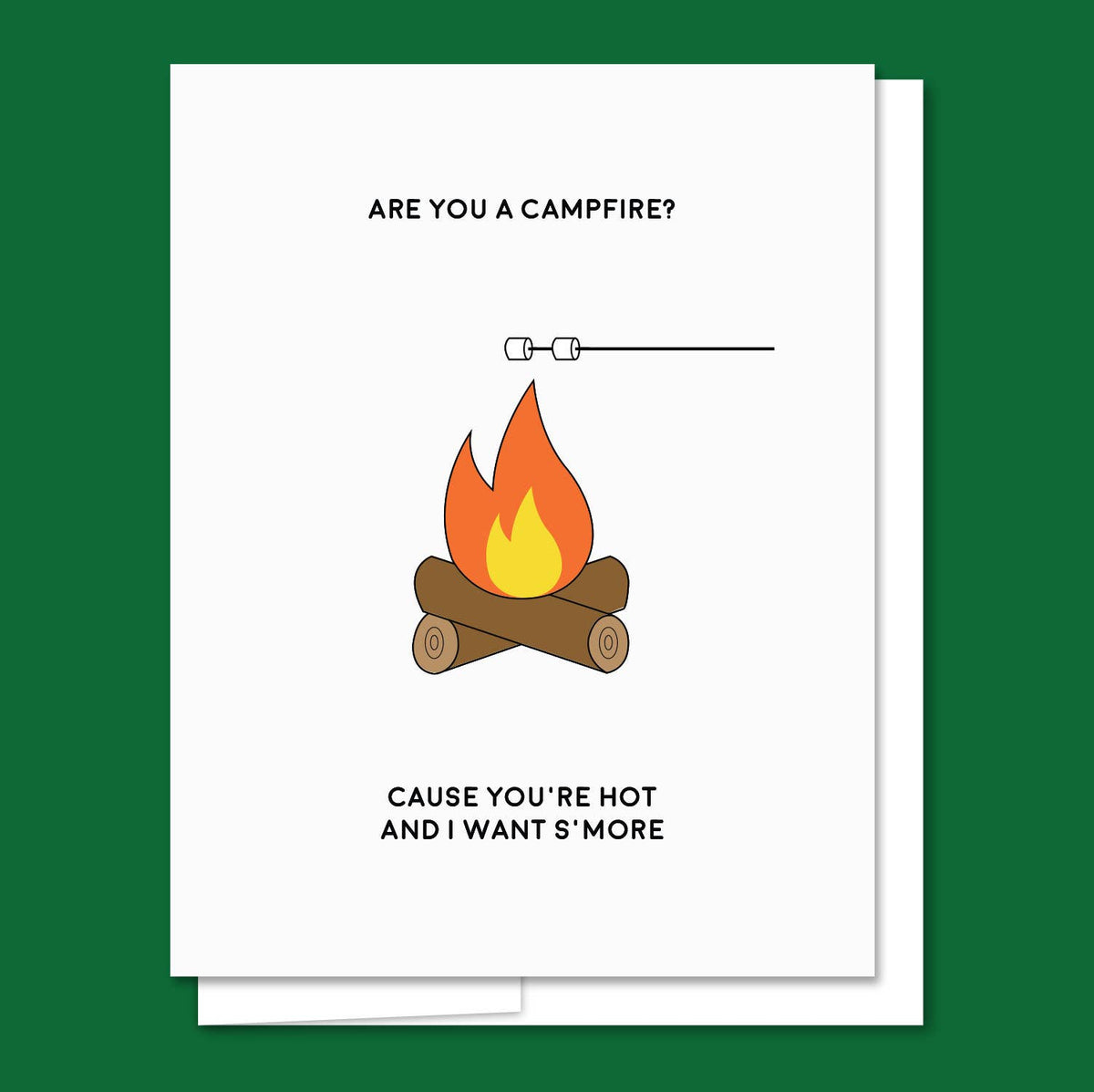 AQBF - Campfire - Letterpress Funny Love Card