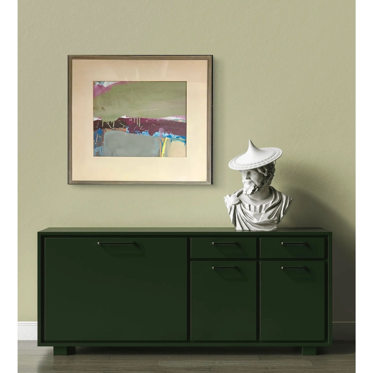 Barbara Beck 1962 Oil Painting on Board, Framed