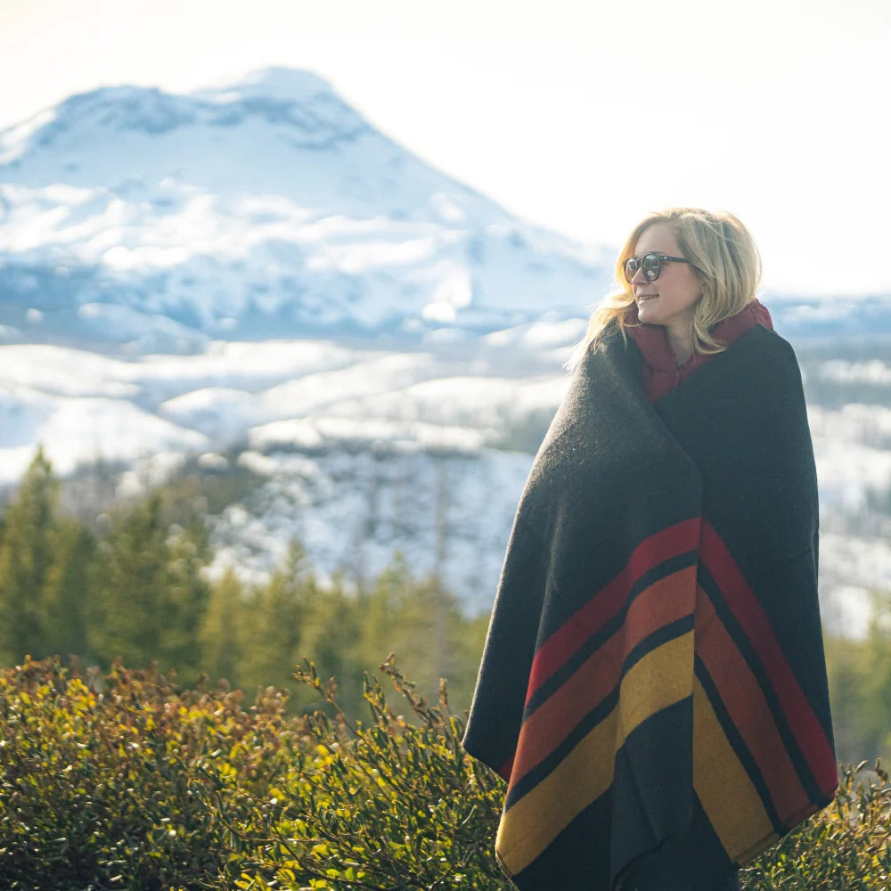 Catskills Wool Blanket - Sunset Rock