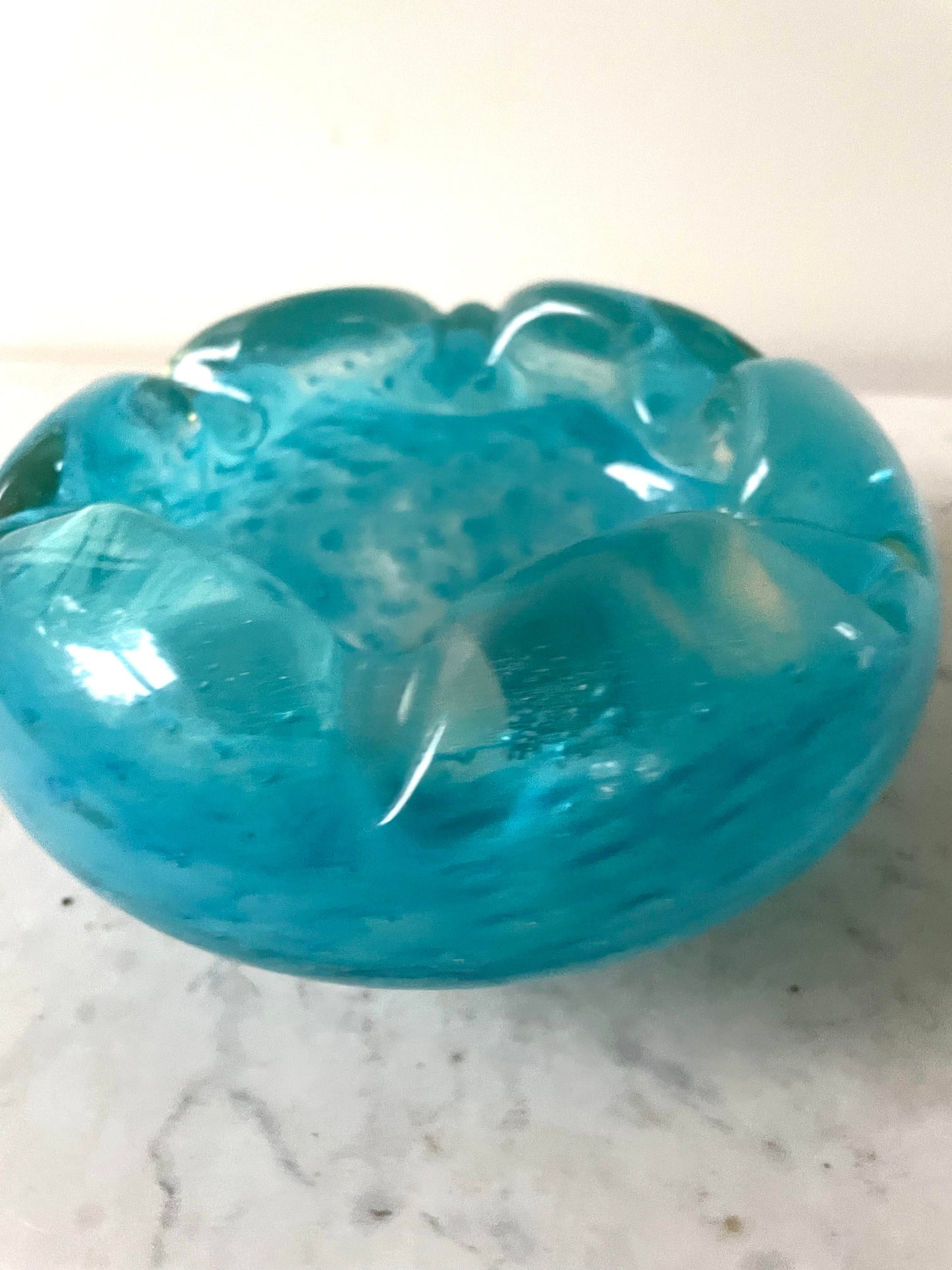Mid Century Murano Glass Ashtray by Seguso