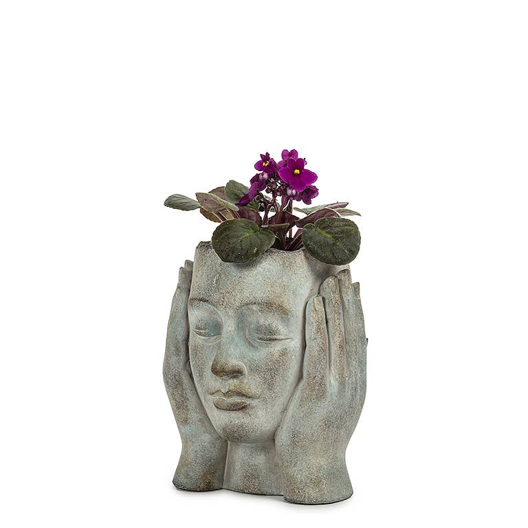 Abbott - Head in Hands Planter-9"H-2338