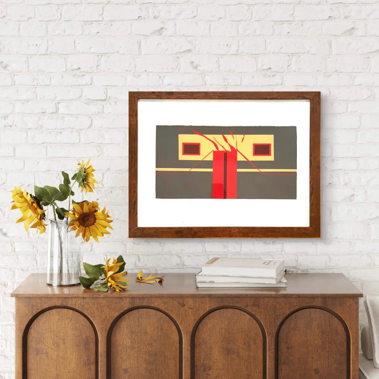 Barbara Beck 1971 Screenprint, 26 x 20 Inches, Framed, Unsigned