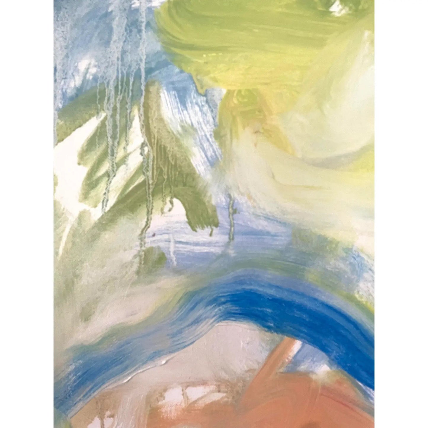 Matthew Izzo Oil Painting on Canvas, Titled Waterfall