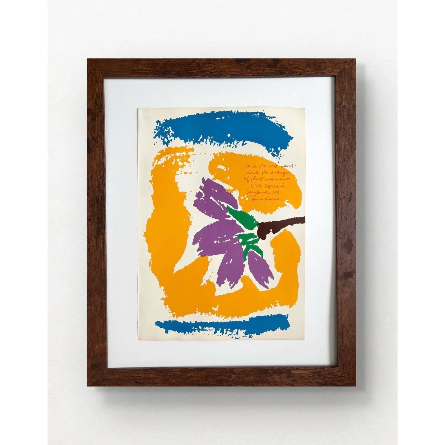Corita Kent "Love the Moment" Original Print (1982)