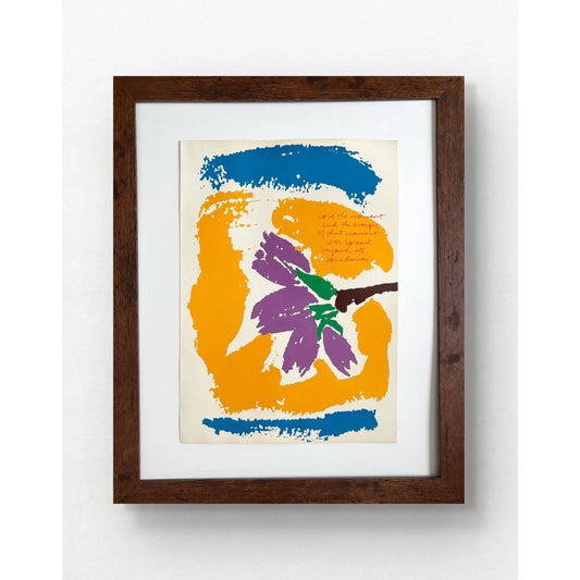 Corita Kent "Love the Moment" Original Print (1982)