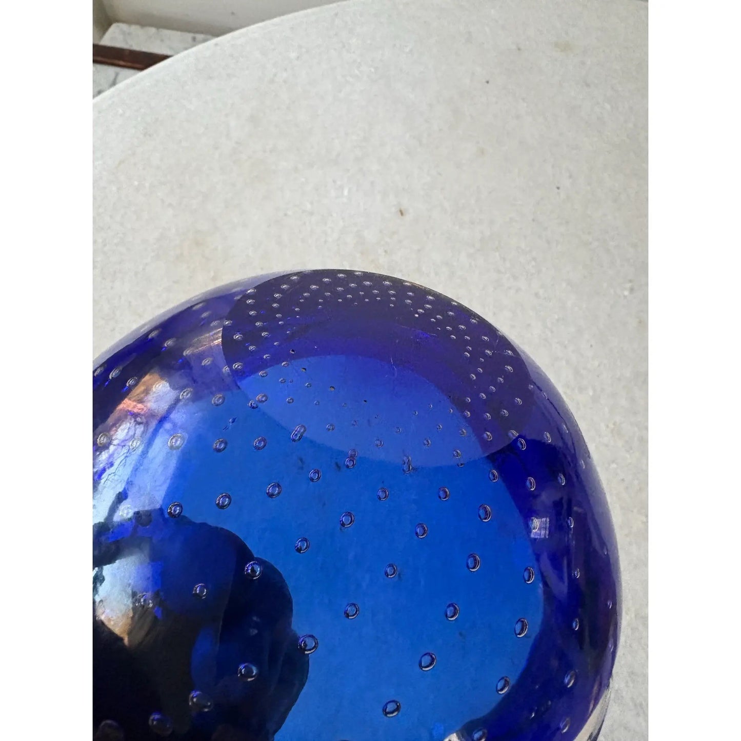 Barovier & Toso Murano Cobalt Blue Glass Bowl