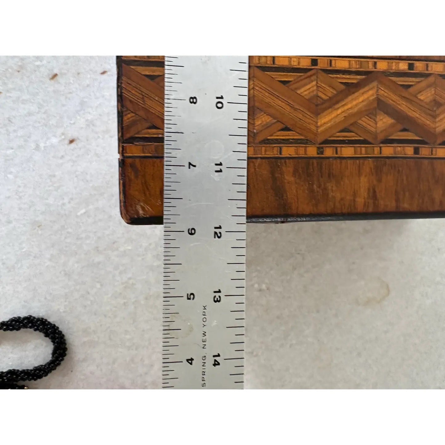 Antique Mahogany English Jewelry Box