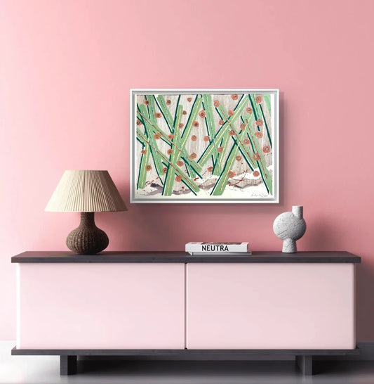Barbara Beck 1988 Abstract Painting on Paper