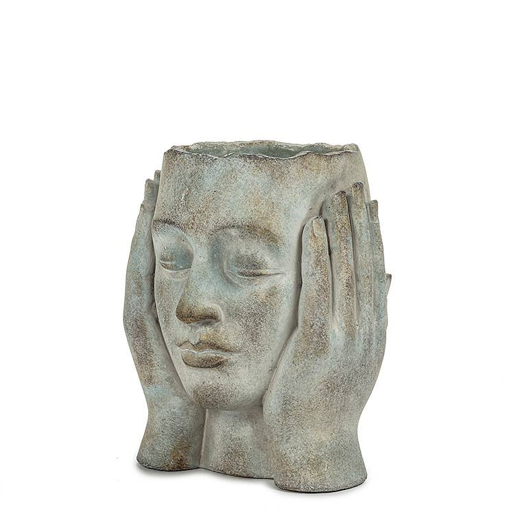 Abbott - Head in Hands Planter-9"H-2338