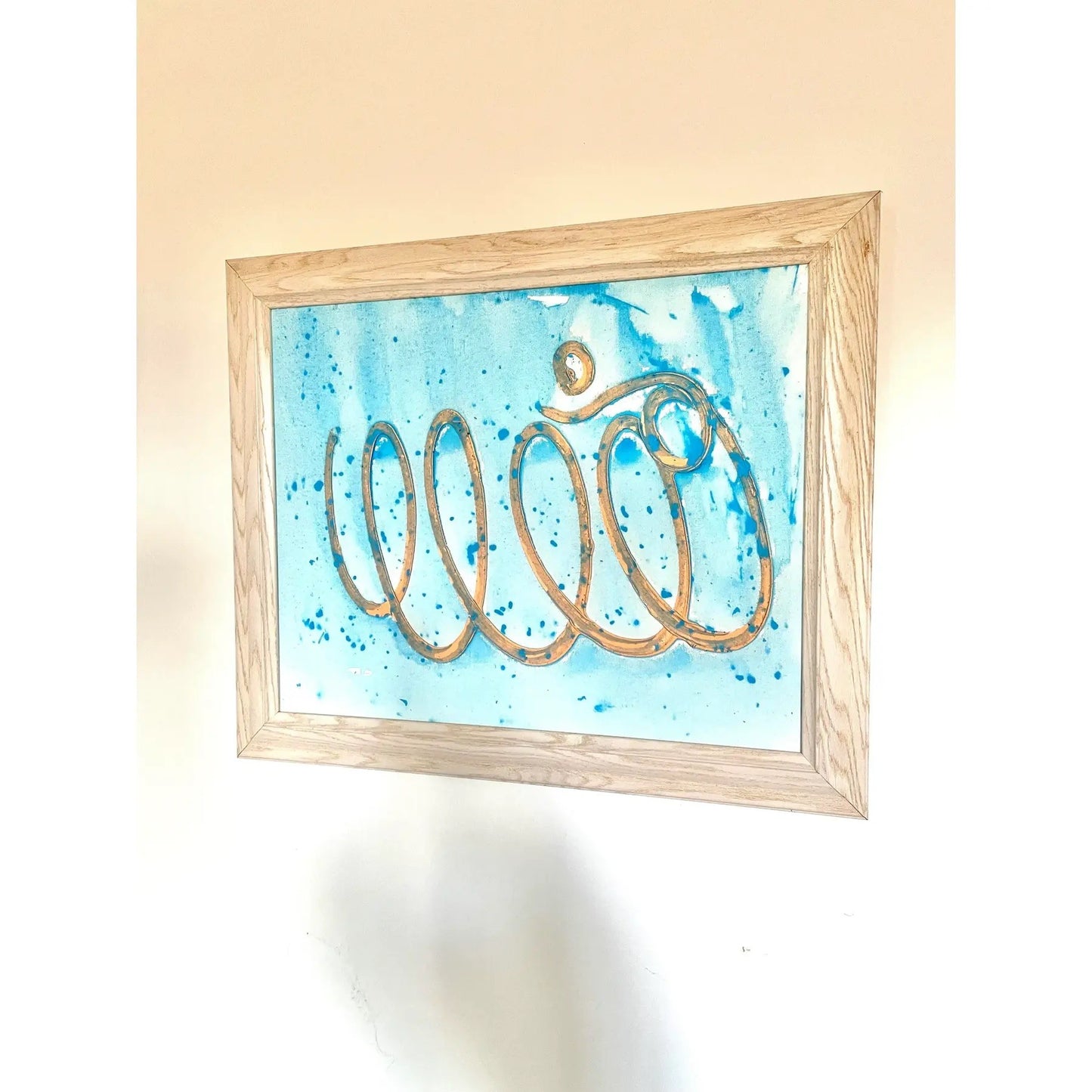 Matthew Izzo Framed Abstract Painting - Acrylic Paint on Canvas (2021)