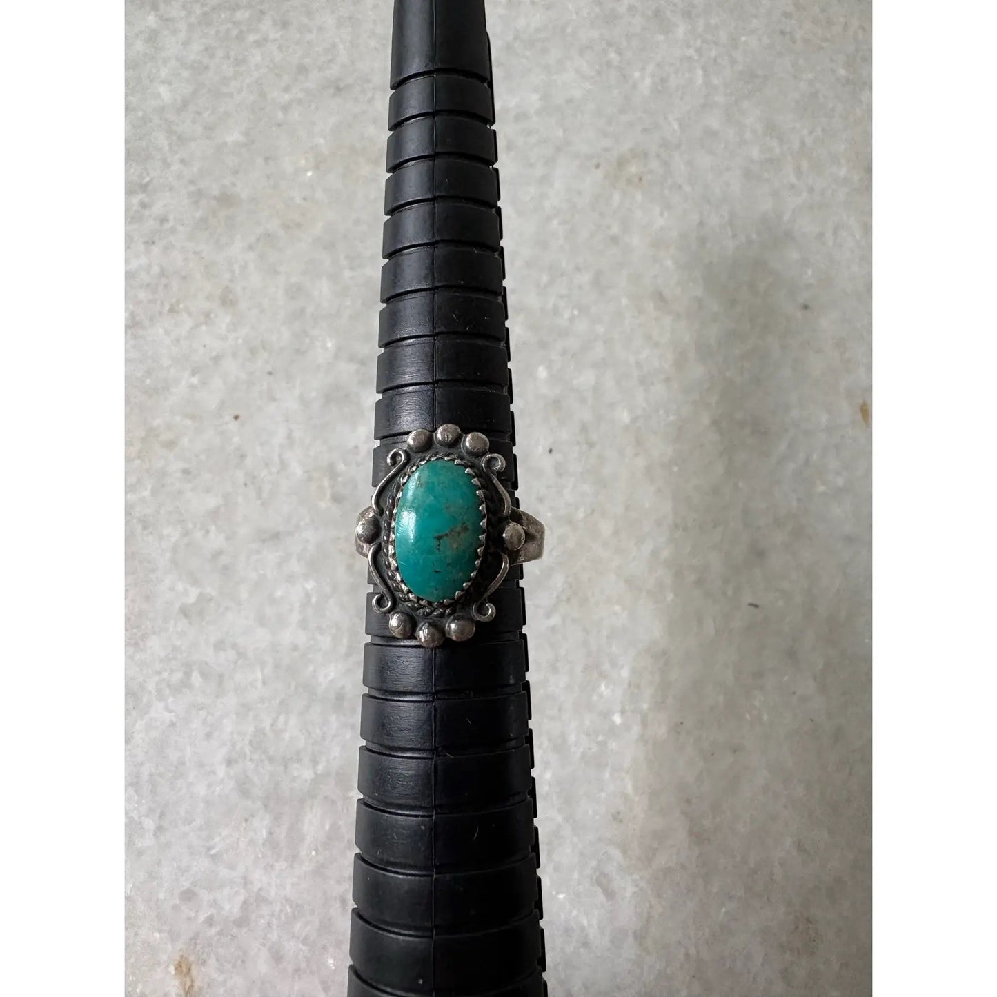 Vintage Navajo Turquoise Sterling Silver Ring