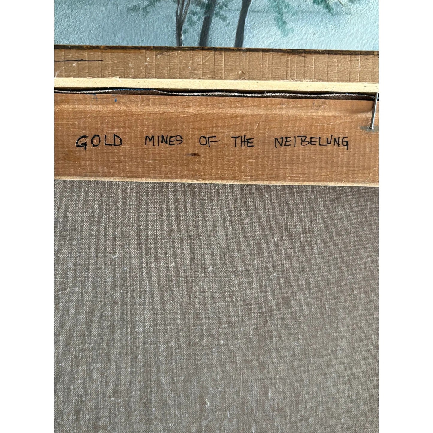 Michael Palmer Acrylic Painting on Canvas Titled Gold Miners of the Neiblung