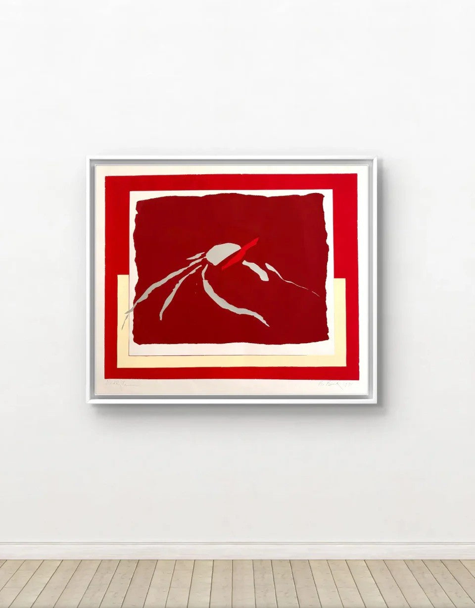 Barbara Beck 1971 Mid Century Modern Screen Print on Paper