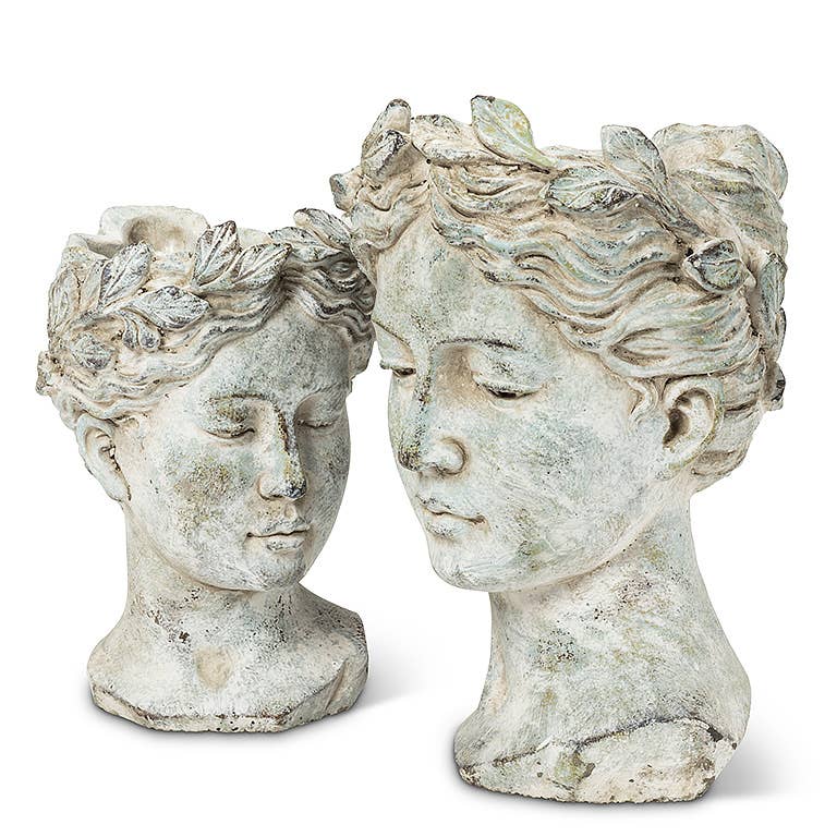 Abbott - Woman Head Planter - 10"H