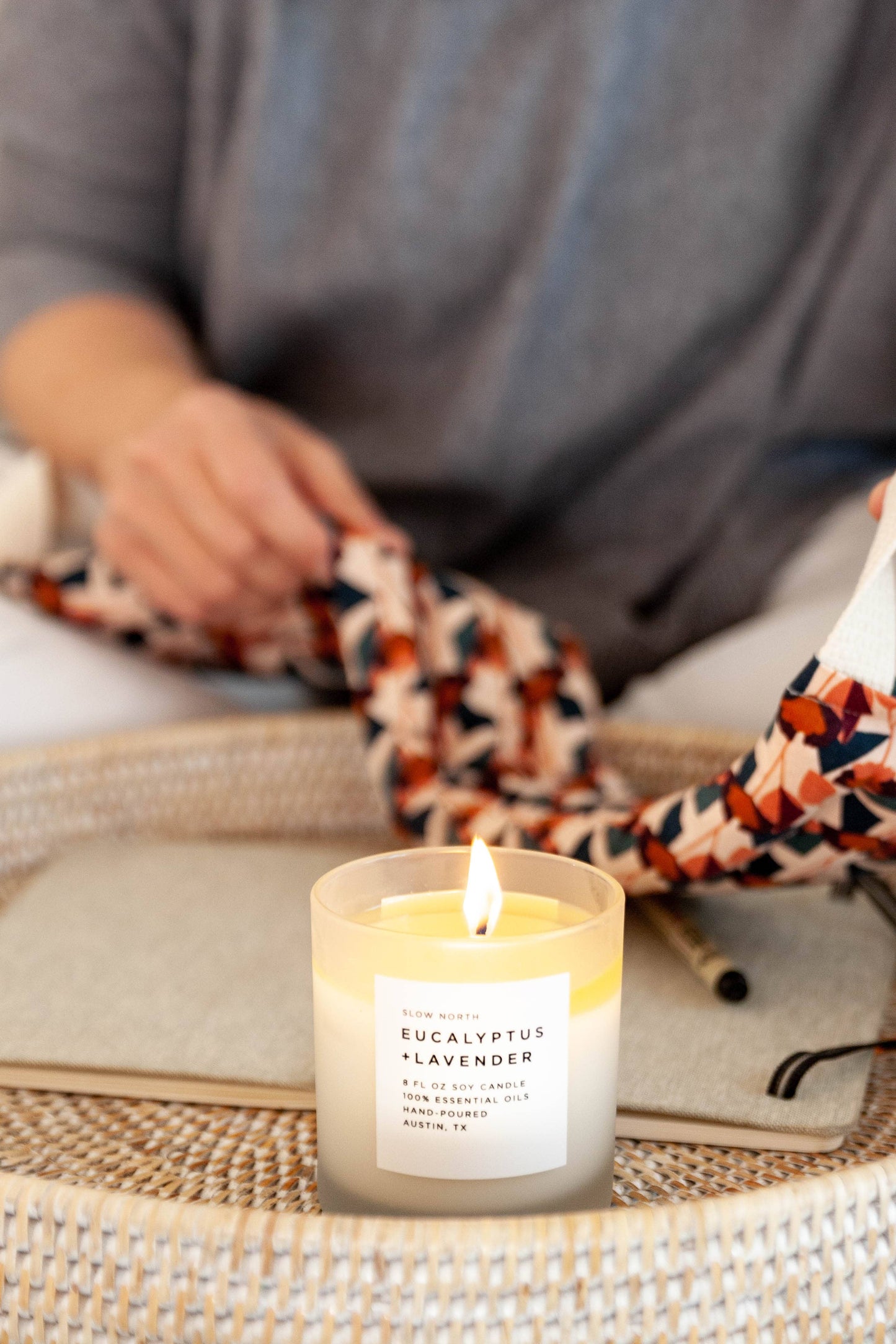Slow North - Eucalyptus + Candle - 100% Essential Oils
