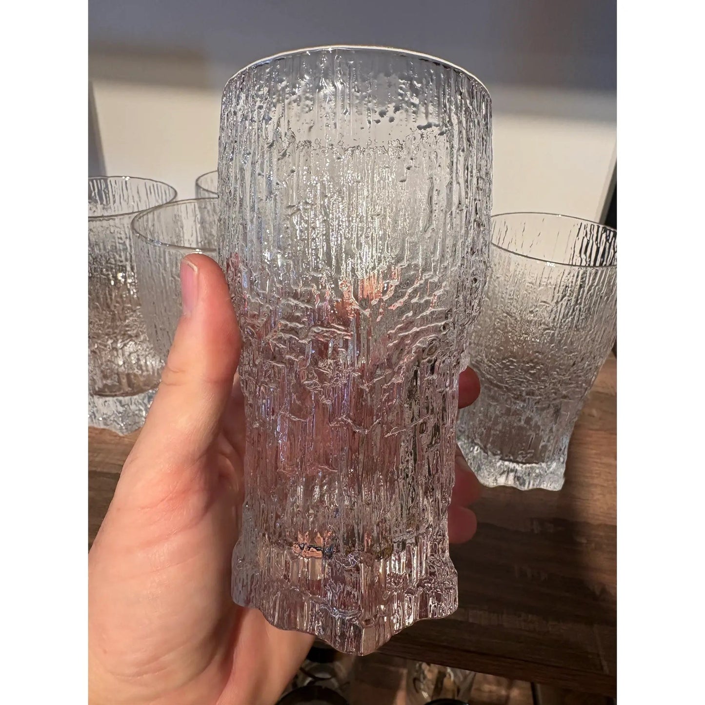 Mid-Century Finnish Aslak Glasses by Tapio Wirkkala for Iittala. Set of 6