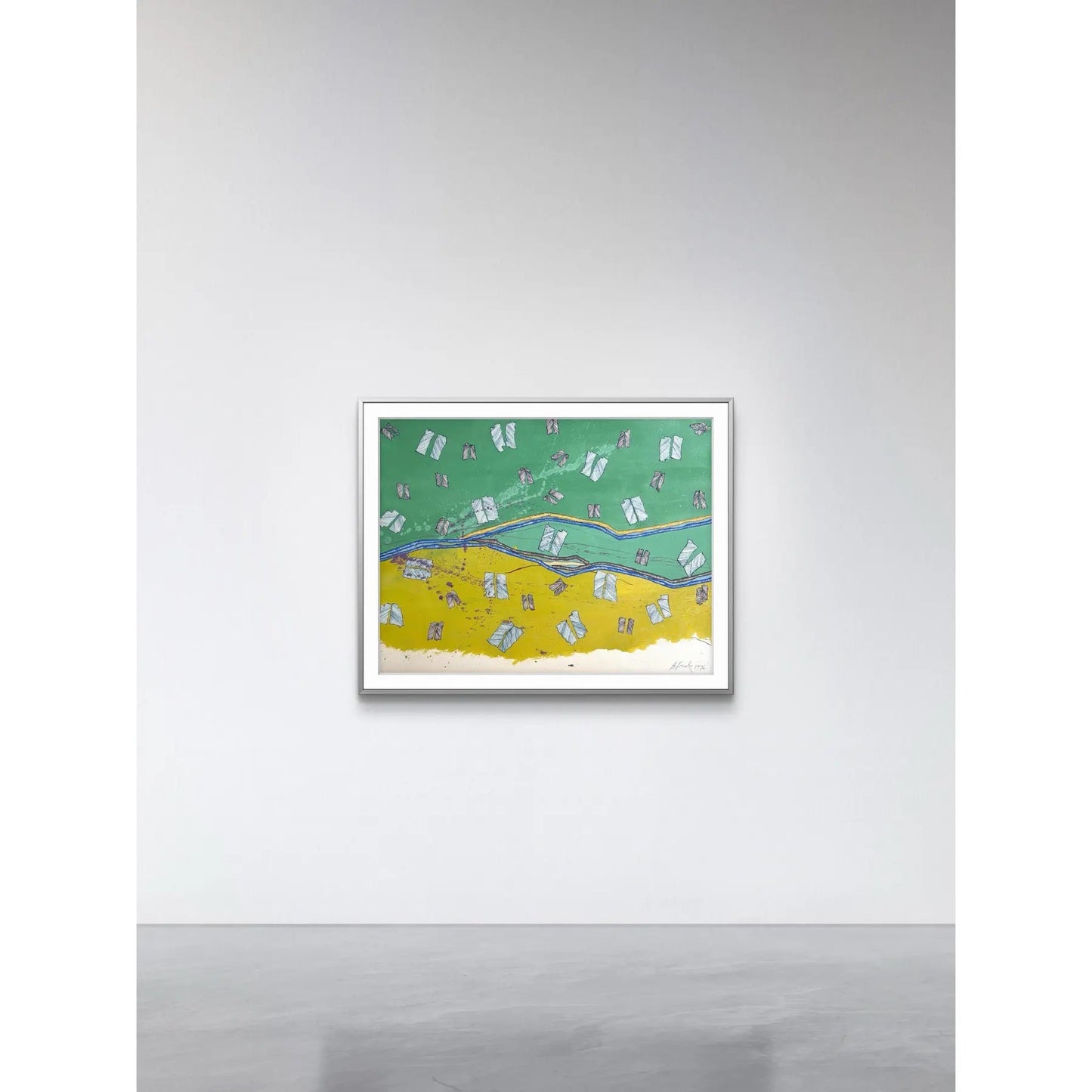 Barbara Beck 1996 Abstract Painting on Paper - Signed/Dated