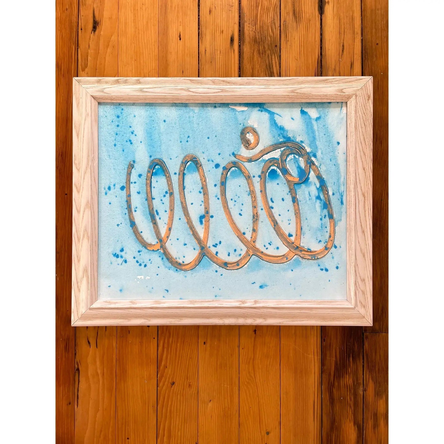 Matthew Izzo Framed Abstract Painting - Acrylic Paint on Canvas (2021)