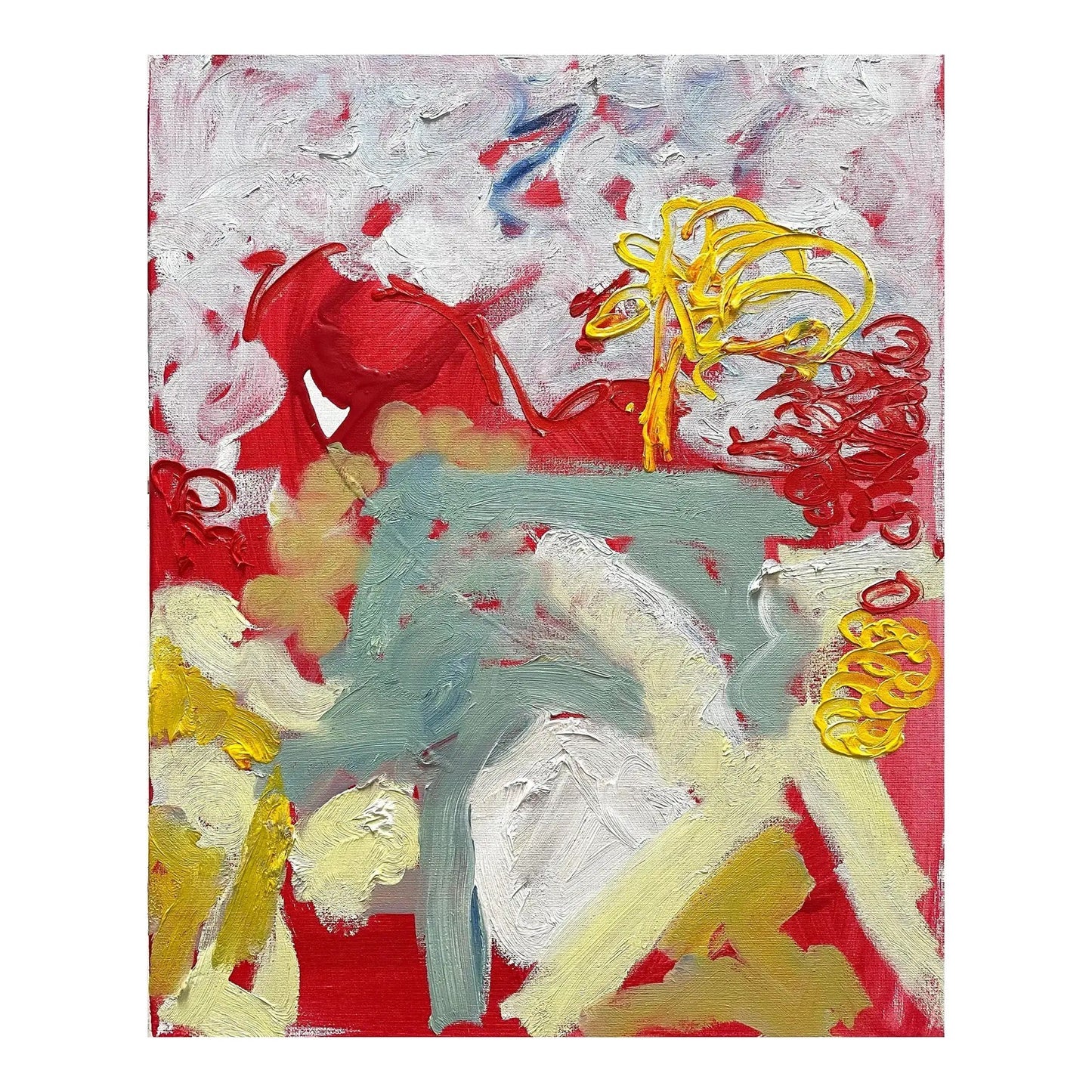 Matthew Izzo Abstract Oil Painting on Canvas 16" X 20"