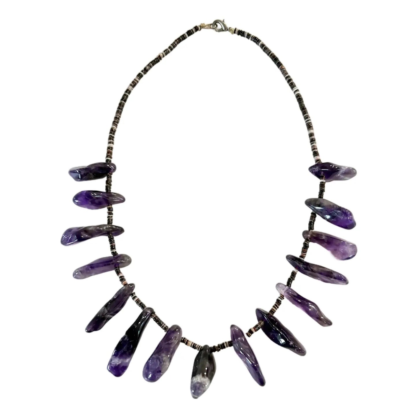 Vintage Amethyst and Hashi Beaded Necklace