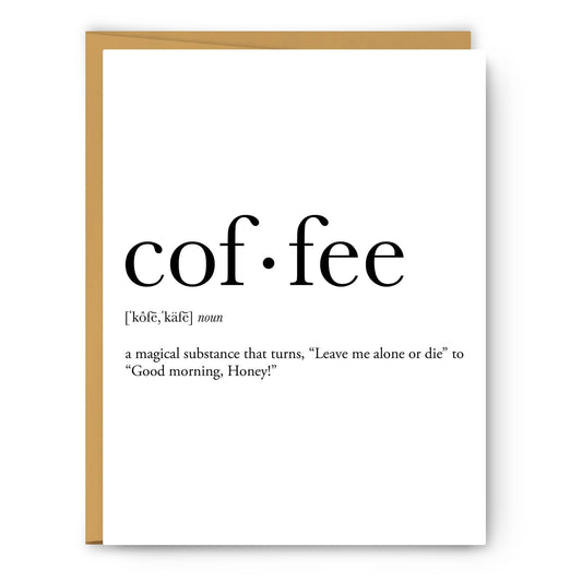 Footnotes - Coffee Definition (magical) - Everyday Card