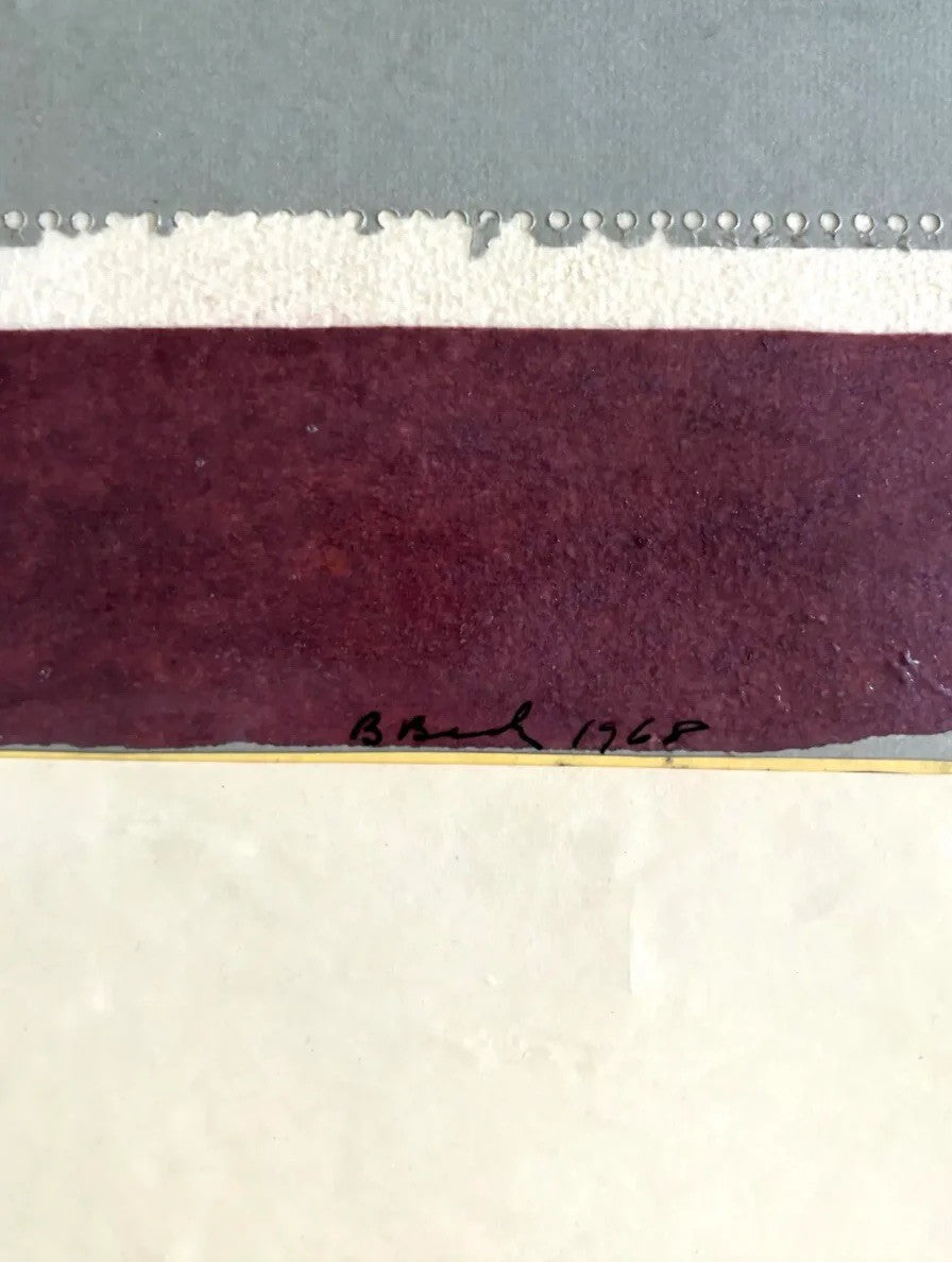 Barbara Beck 1968 Abstract Paper Collage - Featured in Woody Allen's film "Manhattan"