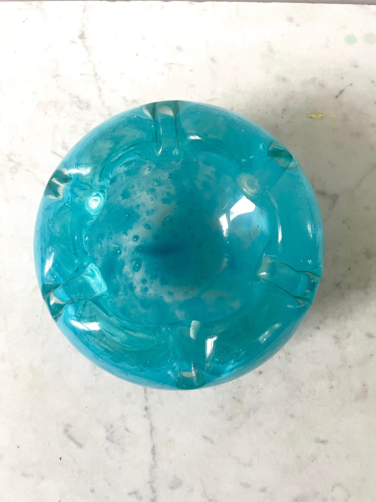 Mid Century Murano Glass Ashtray by Seguso