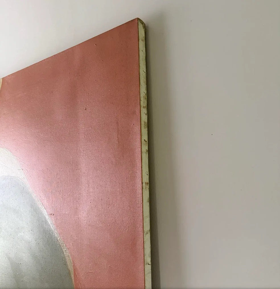 Barbara Beck 1968 Abstract Oil Painting on Canvas