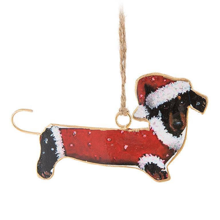 Abbott - Festive Dachsund Ornament
